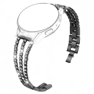 Rhinestone Decor Watch Band (Band Only), Fashionable Watch Band for Women, Smart Watch Accessories Compatible with Samsung Galaxy Watch 7/6/5/4, Wearable