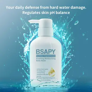 BSAPY Hard Water Defense Body Wash pH BalancedHydrating & Barrier-Repair Formula with Niacinamide AminoAcids Aloe Chamomile Gentle Foaming Salicylic Cleanser forSensitive Dry Acne-Prone Skin Cleansing Moisturize DRsolution liquid soap