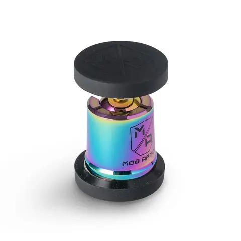 MOB ARMOR MobNetic Maxx Chrome Aluminum Magnetic Dashboard Car Mount Smartphone, Adhesive Vehicle Accessory, 360° Rotating 90° Tilt Adjustable Cell Phone Holder for Car Interior