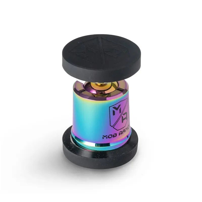MOB ARMOR MobNetic Maxx Chrome Aluminum Magnetic Dashboard Car Mount Smartphone, Adhesive Vehicle Accessory, 360° Rotating 90° Tilt Adjustable Cell Phone Holder for Car Interior