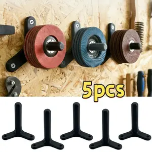 5PCS Angle Grinder Wall Mount Rack for 125mm Grinders, Garage Workshop Tool Storage Solution, Heavy Duty Plastic Holder with Easy Installation for DIY and Professional Tool Organization