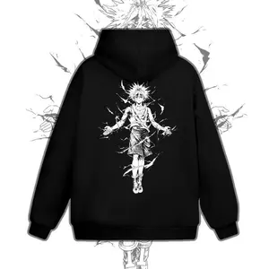 Rare "Killua Zoldyck Hunter x Hunter" Oversized Unisex Hoodie, Sweatshirt, T-Shirt - Pre-washed Heavyweight Cotton, Perfect Gift for Anime Fans, Gift for Fans