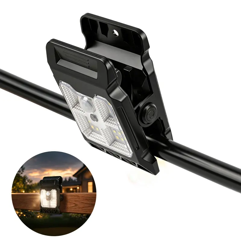 Solar Clip-On Light: Automatically Turns On at Dusk and Offat Dawn. Easy to Install with No Wiring Required and ZeroElectricity Costs. Perfect for Camping, Home Lighting,Garden Lighting, and Emergency Use.