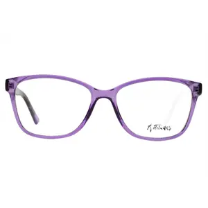 Attitudes Crystal Purple Acetate Designer Eyeglasses -Wo