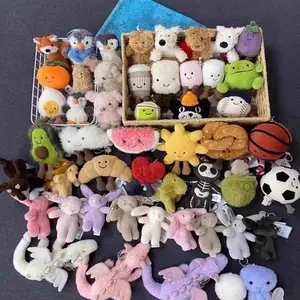 Jellycat Plush Keyrings – Cute Mini Stuffed Animal Keyring, Soft Bag Charm, Birthday Gift for Kids & Collectors