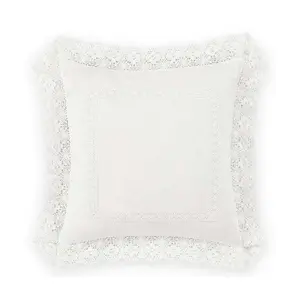 Laura Ashley Annabella White 18" X 18" Pillow