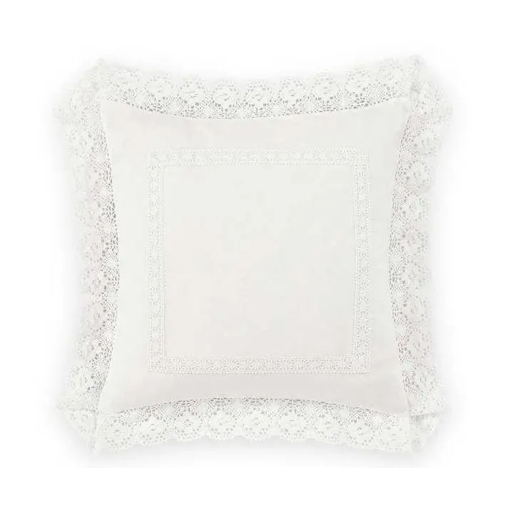 Laura Ashley Annabella White 18" X 18" Pillow