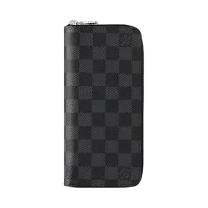 Louis Vuitton Zippy Wallet for Men – Checkered Coated Canvas in Graphite