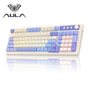 AULA S99 Membrane Keyboard, USB Charging 99 Keyboard with RGB Backlight, Ergonomic Keyboard, Comfortable Hand Gesture Keyboard, Long Endurance Keyboard, Gaming Keyboard, Computer Accessories