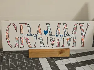 Personalized Mom Sign with Stand, Customizable Tiles with kids names, Gift- Birthday christmas Mother's day -Accent Piece - keepsake - Decor