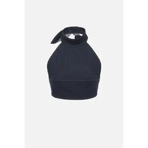 Bow-Tie Halter Bustier