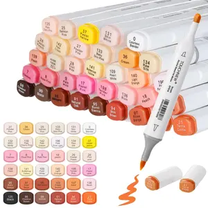 Dual Tip Alcohol Marker Set, 12/24/36pcs Skin Color Marker Pen Set, Art Marker Pen Paint Pens Markers for Coloring and Painting, Perfect for Portrait Illustration and Creative Expression