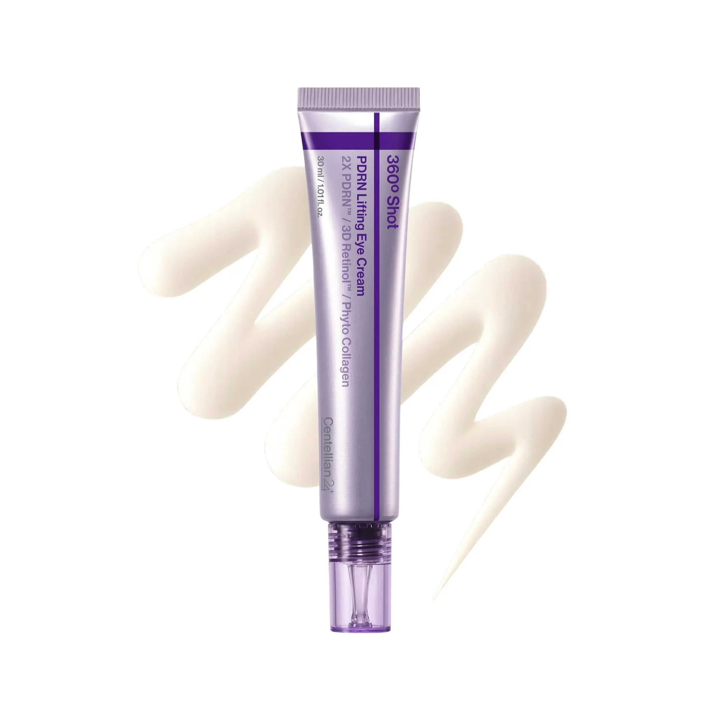 [Centellian24] 360 Shot PDRN Lifting Eye cream 30ml - Cica PDRN, TECA, Salmon PDRN, Tremella Fuciformis Extract, Anti-Aging Retinol Eye Cream for Hooded Eyes, Wrinkle Smoothing, Firming Hydrating Care for Under-Eye Bags, Crow’s Feet & Dark Circles