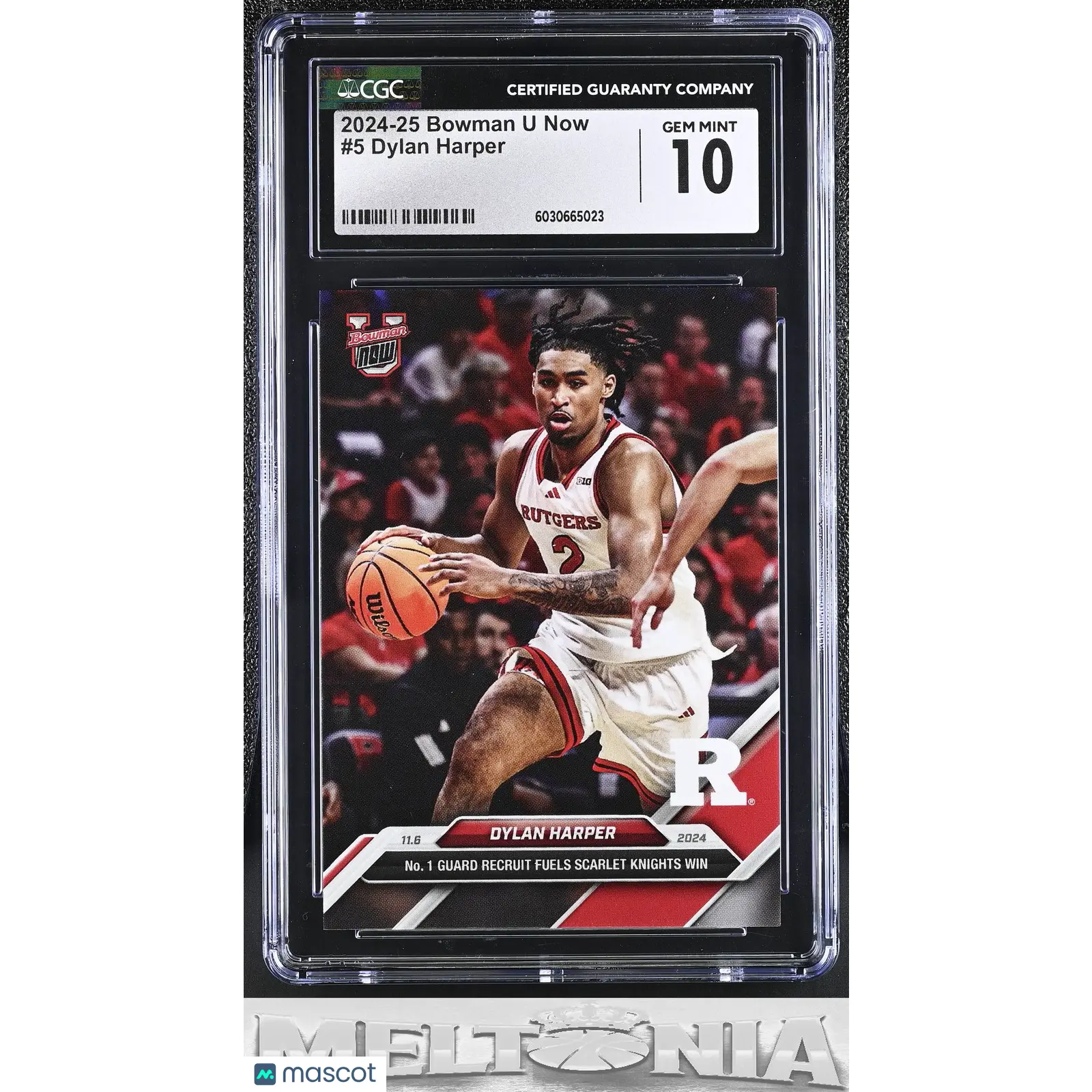 Dylan Harper 2024-25 Bowman U Now #5 CGC 10 RC