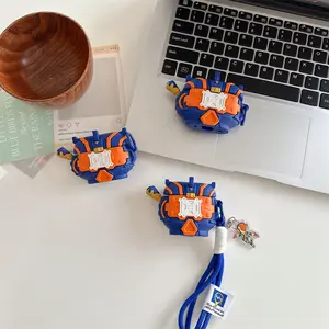 1 Kamen Rider Vram Transformer Earphone Case,Cute wireless Bluetooth earphone case, Earbud case, drop resistant, durable and stylish accessory, suitable for AirPods pro3/1/2/3/4/pro/pro2(Different models may have different shapes)
