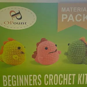 Beginners Crochet Set Scissor Needle Thread Portable Handle