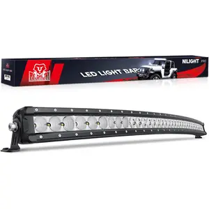 Nilight Curved Led  Bar 52 Inch 210W Flood Spot Combo Beam 21000LM P8/5W Chips Offroad Single Row Slim  IP68 LED Driving  for UTV Truck RZR SUV ATV  dealsforyoudays