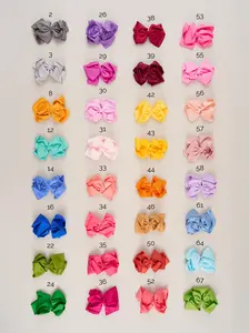 Double Layer Bows 6.5 Inch - 32 Colors Available