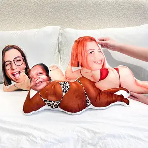 Custom Face Pillow – 3D Photo Cushion – Funny Personalized Home Decor – Unique Birthday Gift for Him