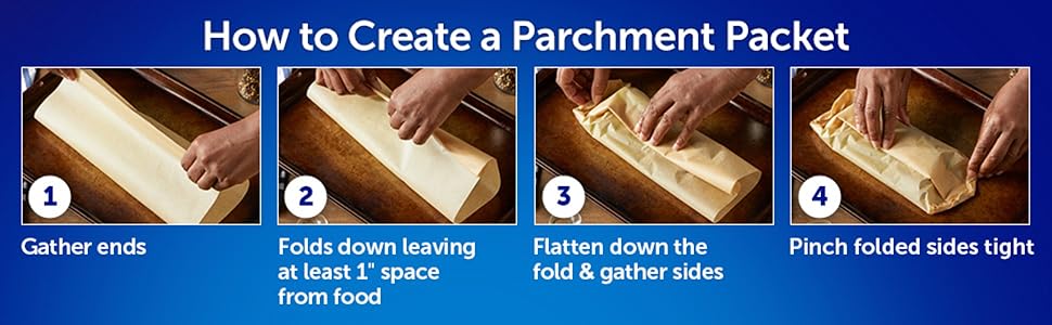 Kitchens Unbleached Parchment Paper Roll, Non Stick Parchment Paper for Cooking and Baking, Oven Safe up to 425 Degrees, Chlorine-Free, 45 Feet x 12 Inches, 45 Total Sq. Ft. : Arts, Crafts & Sewing