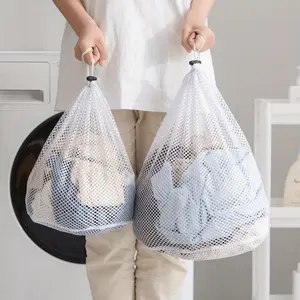 1 large mesh laundry bag, machine washing special protective bag, large laundry net bag bundle pocket, clothing protection bag, travel clothing storage bag, dirty clothes storage basket, bag in bag, storage bag, Laundry Organizer, Garment Bag
