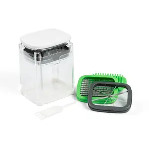 Prep Solutions 3 in 1 Deluxe French Fry Cutter Chop Dice and Wedge in Seconds with 3 Interchangeable Blades Dishwasher Safe Includes Cleaning Comb
