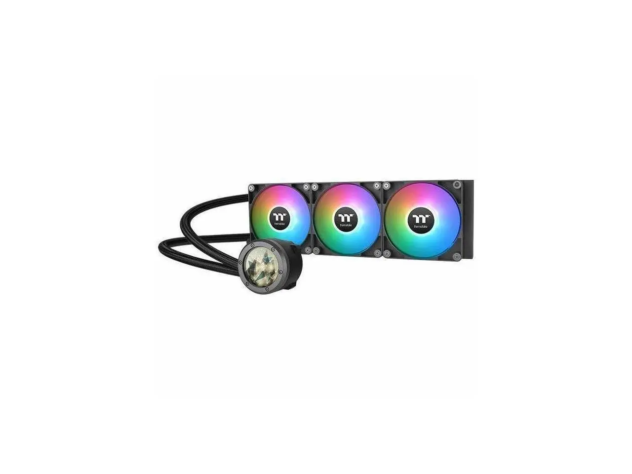 Thermaltake TH360 V2 Ultra ARGB Sync/AlO Liquid Cooler/ARGB Fan 120*3/PWM 500~1500rpm/Water Block 2.1" LCD/Black, CL-W384-PL12SW-A - Supports Intel LGA 1851/1700 and AMD AM5/AM4