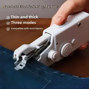 Portable Mini Sewing Machine Handheld Electric Sewing Machine With Bobbin Suitable for Needlework and Manual Work Hand Home DIY