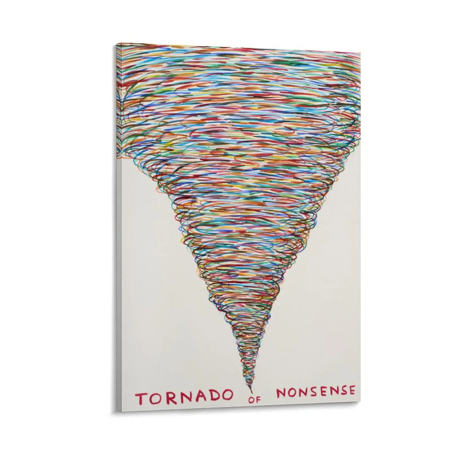 Tornado-Of-Nonsense David-Shrigley Canvas Wall Art Posters Canvas Painting Wall Art Decor For School Office And Family Canvas Poster Bedroom Decor Sports Landscape Office Room Decor Gift Frames Ornaments Artistic Decoration Print Photo