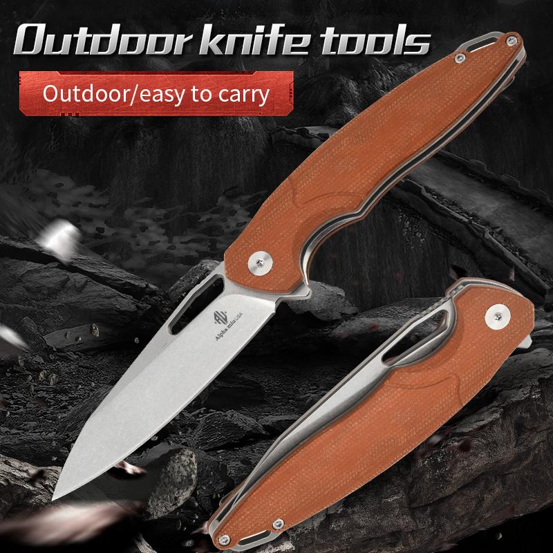 [Baipi] High-end outdoor multi-functional tactical knife, portable knife folding knife G10 non-slip handle N690 stainless steel material, anti-corrosion and wear-resistant high-performance household outdoor multi-functional folding knife