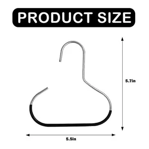 6 Counts Hat Organizer, Durable Stainless Steel Hangers with Reinforced Edges for Long-Term Use Hanging Multifunctional Hook Included Adjustable Hooks
