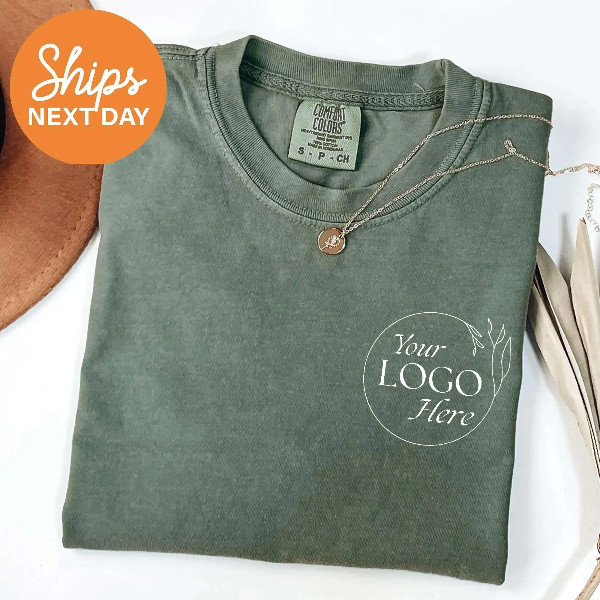Comfort Colors Custom Logo Shirts, Personalized Logo Shirt, Custom Design Shirt, Custom Text Shirt, Business Logo, Team Logo Shirts, Brand Logo T-shirt