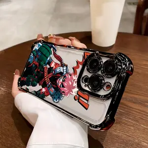 Cartoon My Hero A-Academia Phone Case Suitable for iPhone 17 Air 16 15 14 13 12 11 Pro Max Plus  Anti Fall Transparent Soft Back Cover, Shockproof Cover, Pop Culture Case, Lightweight Case, Highquality Material, Anime Fans Protection Protective