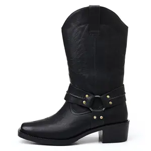 Men’s Retro Mid-Calf Boots – Versatile Leather Boots for Everyday Urban Casual Wear