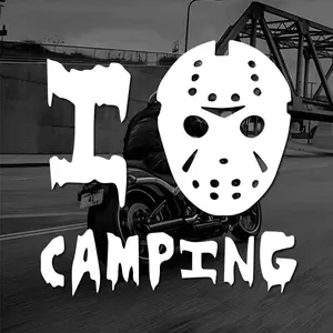 "CAMPING"Stickers, mask jason creative funny decal high quality sticker for cars trucks motorcycles &laptops! for your car décor