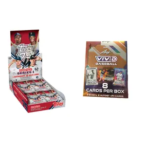 1x 2026 Topps Series 1 Hobby & 1x 2025 Leaf Vivid Baseball Hobby Box PYT Break 4/28 #1