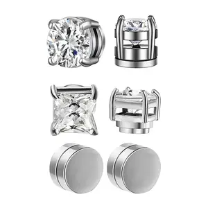 2025 Summer Magnetic Stud Earrings – No Piercing Needed | Unisex Fashion Jewelry