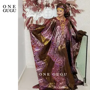 MADASHIKI 2026 Perfumed Print Bazin Riche Batwing Dress for Elegant Women Traditional Wedding Boubou Long Robe Nigerian Original Design