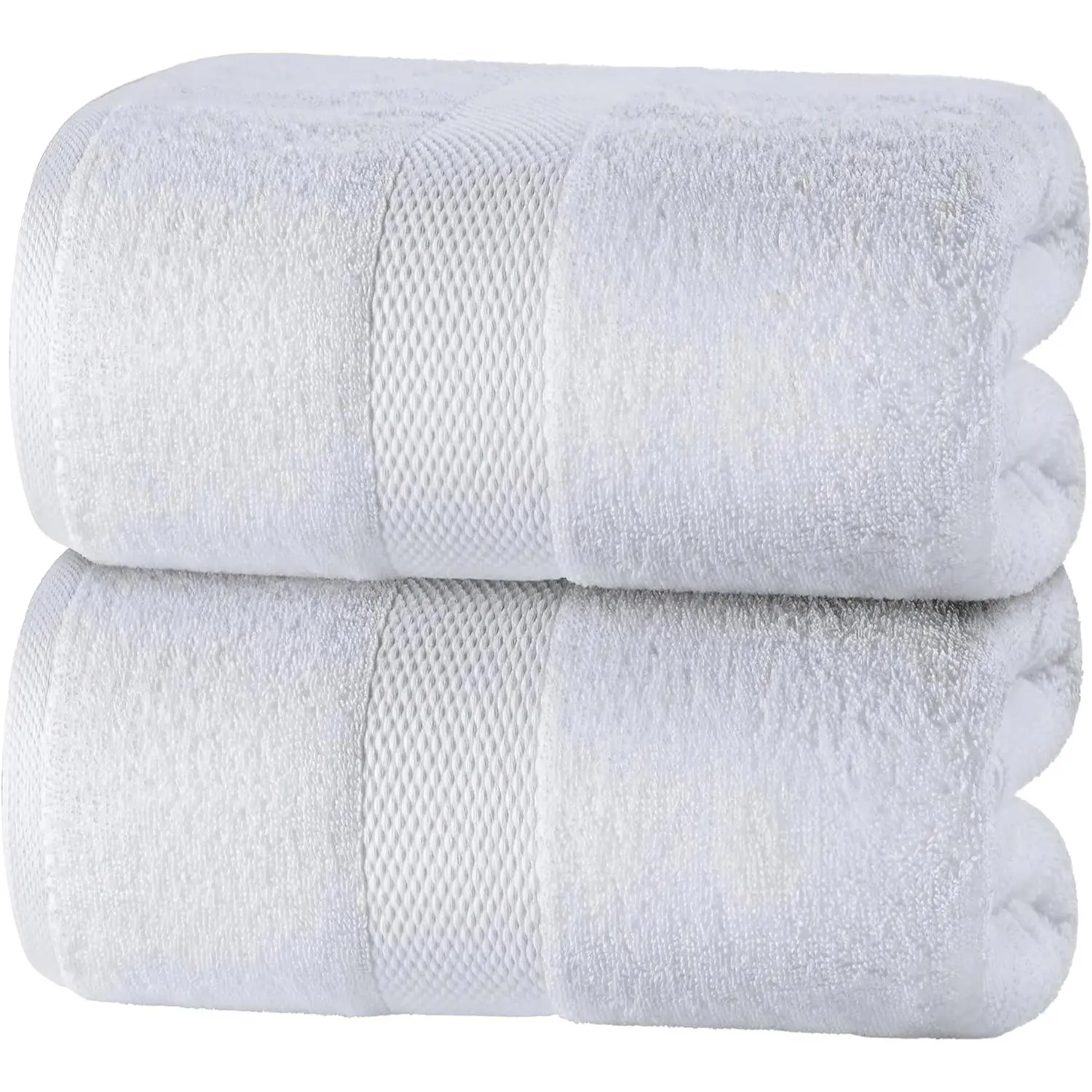 Luxury Bath Sheets Towels for Adults Extra Large | Highly Absorbent Hotel Collection | 35x70 Inch | 2 Pack (White)