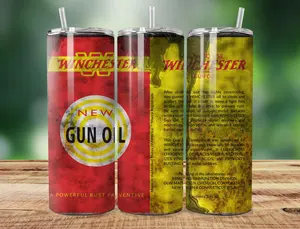 Gun Oil Oily Dirty Tumbler Design for 20oz Skinny Tumbler