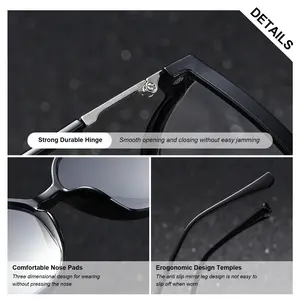 Luckace Unisex Reading Glasses, PC Lens Material, Square Frame, Fashionable Design, Brand Packaging, Daily Use, Fda Registered