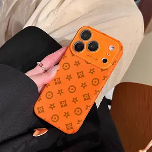 Premium Monogram Prints Liquid Silicone Vibrant Phone Case with Ultra Skin friendly Touch All Inclusive Lens Phone Case Suitable for Apple 17 16 15 14 13 12