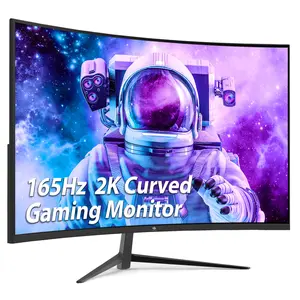 Z-EDGE UG27Q 27" QHD Curved Gaming Monitor - 165Hz, 16:9 2560x1440 Resolution, 1ms Response Time, Frameless LED, DP & HDMI Ports