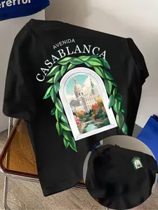 Men's Summer Graphic T-Shirt, Fashion Short Sleeve Shirt, Comfortable Street Style, Unique Print Design, Perfect for Beach Parties and Outdoor Activities