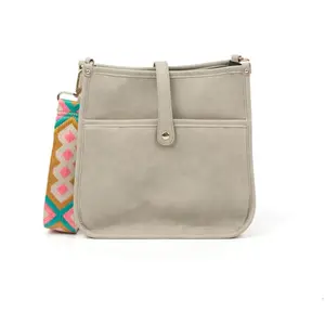 The Mia Vegan Leather Crossbody Bag (IVORY) - Pick Your Strap