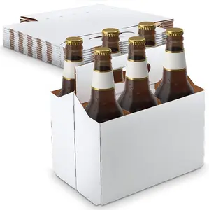 MT Products Cardboard 12 oz Bottle Holder | Drink Carrier with Handle