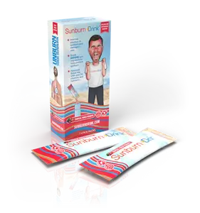 Sunburn Drink Tropical Punch Paradise Case of 7