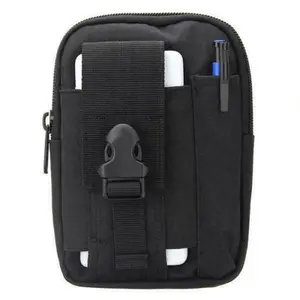 Tactical Waist Fanny Pack Belt Bag Phone Pouch Military Camping Hiking Outdoor Black
