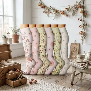 Compression Socks for Women & Men 15-20 mmHg - Medical Grade Support for Nursing Running Athletic Varicose Veins Travel Edema Relief Graduated Pressure Legwear Comfortable Breathable Daily Wear