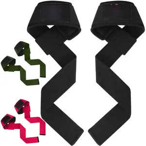 Durable Weightlifting Straps with Neoprene Padding for Enhanced Grip & Support